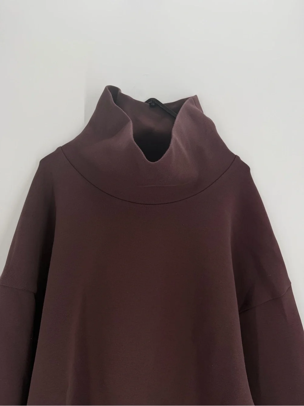 Cos Roll Neck Scuba Oversized Neoprene Top Sweater